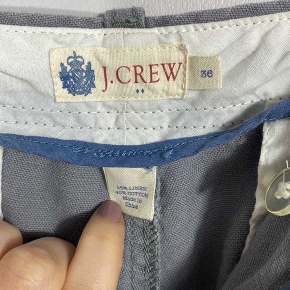🌸J Crew Men's Gray Casual Linen Shorts size 36 - Picture 8 of 9